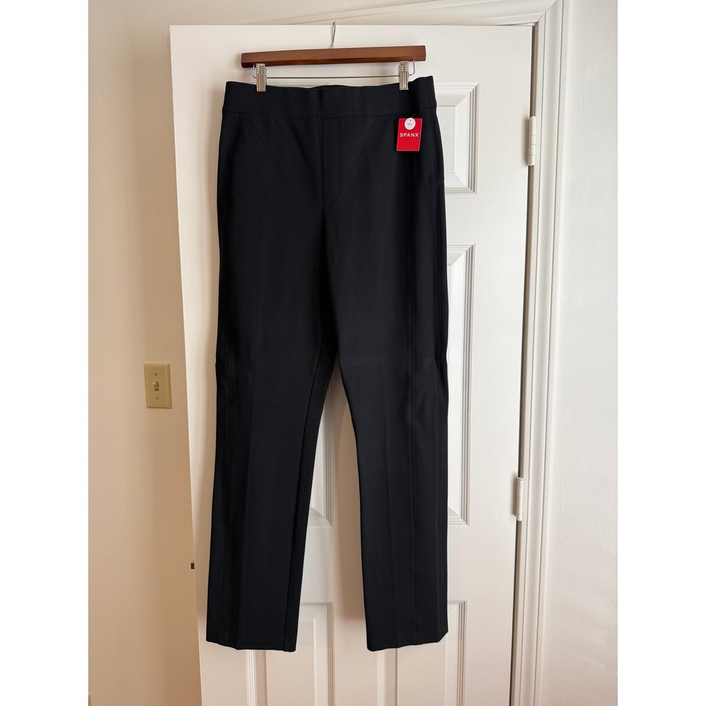 NWT Spanx PerfectFit Ponte Slim Straight Pants Black XL Tall